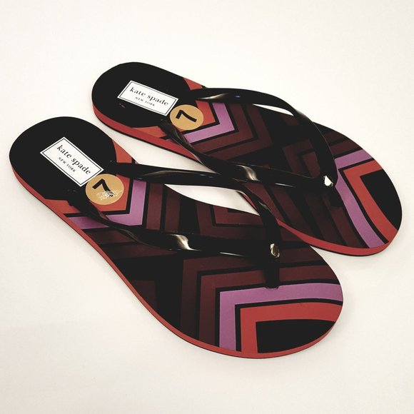 kate spade Shoes - Kate Spade Nanette Striped Flip Flops Size 7